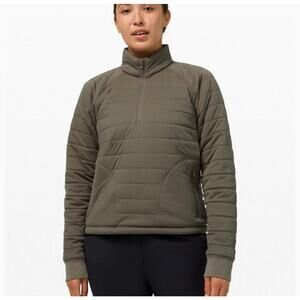 *NWT, Lululemon, Women, Dynamic Movement Half Zip Jacket, Army Green, Sz 8